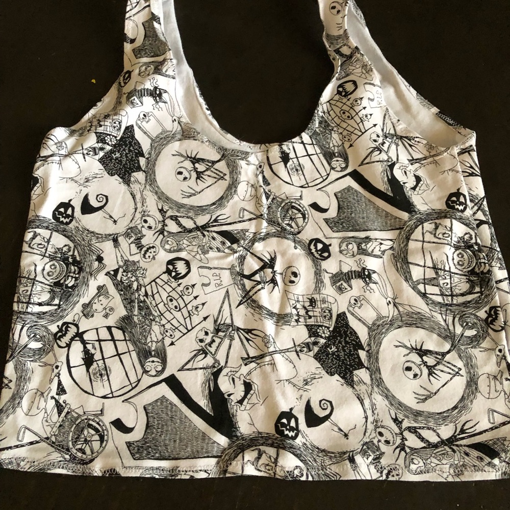 Jack skellington crop top